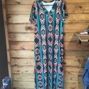 Crazy Train Aztec Dress
